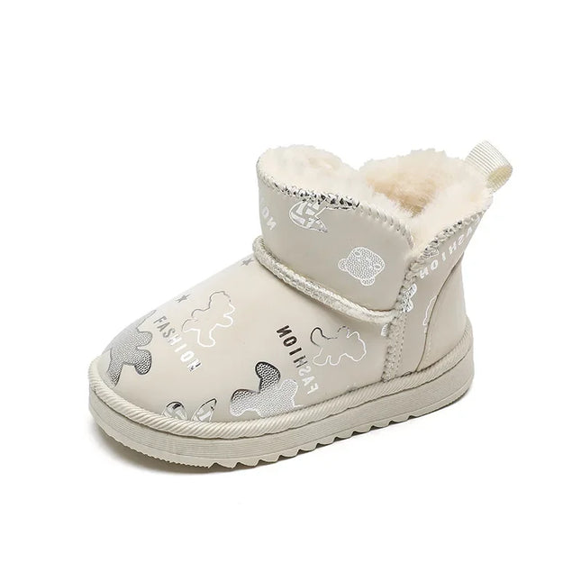 Kinderlaarzen | Waterdicht | Winterbestendig | Modeprint | Warme Voering | Anti-Slip Zool | Meerdere Maten | Flexibel Comfort | Geschikt Voor School en Spelen | Trendy Sneeuwlaarzen