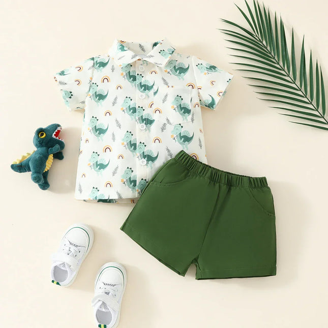 Dino Zomerset Baby | Korte Mouwen | Koel Polyester | Beweeglijk | Veelkleurig | Comfortabel & Stijlvol