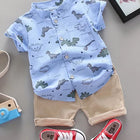 Dino Korte Mouwen Set Baby's | Zomerset voor Buiten Spelen | Comfortabel & Stijlvol Kinderkleding | Zacht & Huidvriendelijk | Kleurrijk Dino-design | Geschikt voor Dagelijks Gebruik & Strand | 0-3 Jaar