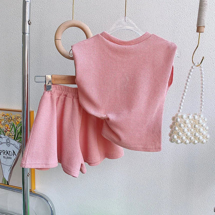 Zomerset Baby | Modieuze Stijl & Comfort | Ademend Katoen | Mouwloze Top & Luchtige Broek | Bewegingsvrijheid