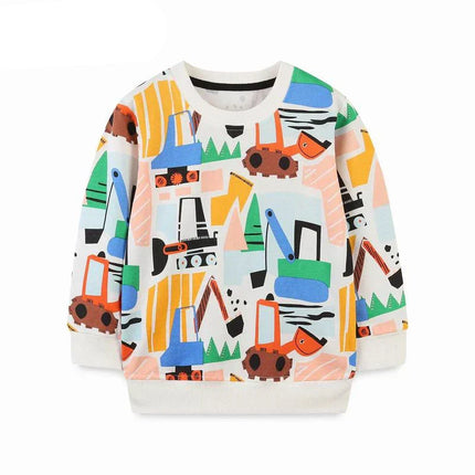 Kindertrui | Kleurrijke Prints | Lange Mouwen | 100% Zacht Katoen | Comfortabel & Stijlvol | Herfst & Winter