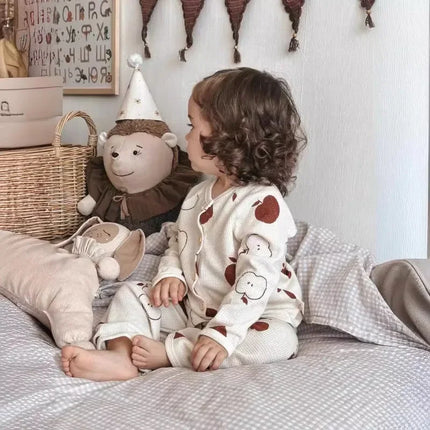 Kinderen Pyjama Set | Zachte Ademend Katoen | Unisex | Allergievriendelijk | Comfortabele Pasvorm | Voor Gevoelige Huid