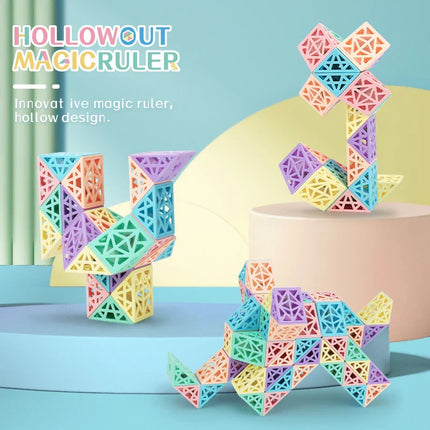 Snake Cube Set | Flexibel Bouwspeelgoed | Creëer Figuren & Patronen | Geheel Plastic | Meerdere Varianten