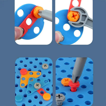 Kinderskrueset | Creatief Bouwplezier | 211-351 Onderdelen | Elektrische Boormachine | Draagbare Opbergkoffer | Educatief Speelgoed | Motorische Ontwikkeling | Kindvriendelijk Bouwpakket | Fantasierijke Constructies