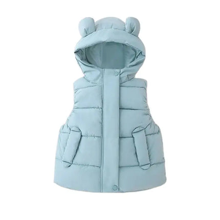 Kinder Bodywarmer Met Capuchon | Warm & Comfortabel | Isolerende Polyester | Unisex Ontwerp | Diverse Maten Beschikbaar | Geschikt Voor Buitenactiviteiten