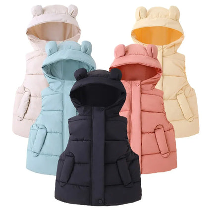 Kinder Bodywarmer Met Capuchon | Warm & Comfortabel | Isolerende Polyester | Unisex Ontwerp | Diverse Maten Beschikbaar | Geschikt Voor Buitenactiviteiten