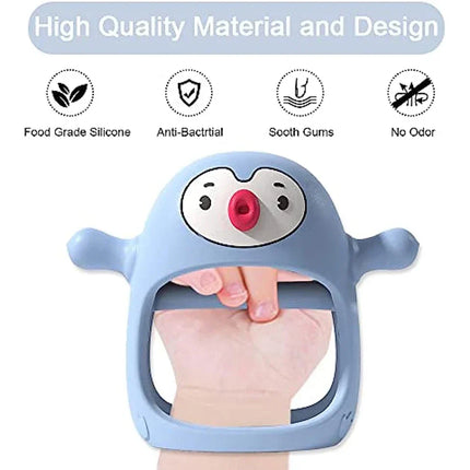 Penguin Bijtring | Comfort voor Tandjes | Voedselveilige Silicoon | Ergonomisch Design | Gemakkelijk Schoon te Maken