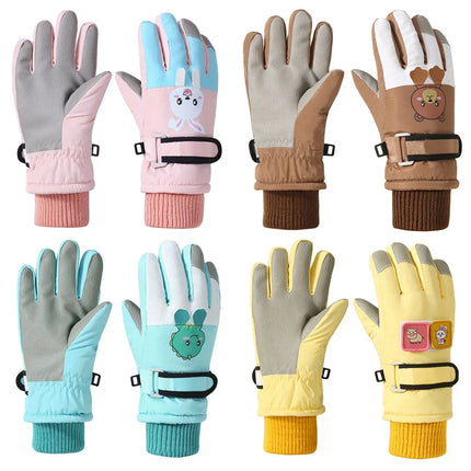 Kinderen's Handschoenen | Waterdicht & Winddicht | Warme Voering | Bewegingsvrijheid | Anti-Verlies Spansluiting | Voor Buitenactiviteiten