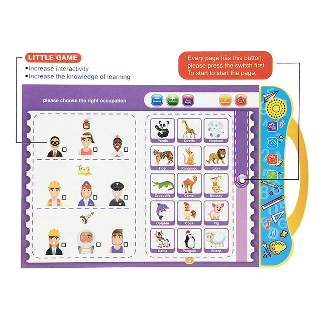 Engelse Alfabet Muziekboek | Interactief & Educatief | Leuke Engelse Woorden | Kinderen Leren