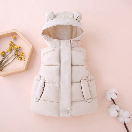 Kinder Bodywarmer Met Capuchon | Warm & Comfortabel | Isolerende Polyester | Unisex Ontwerp | Diverse Maten Beschikbaar | Geschikt Voor Buitenactiviteiten