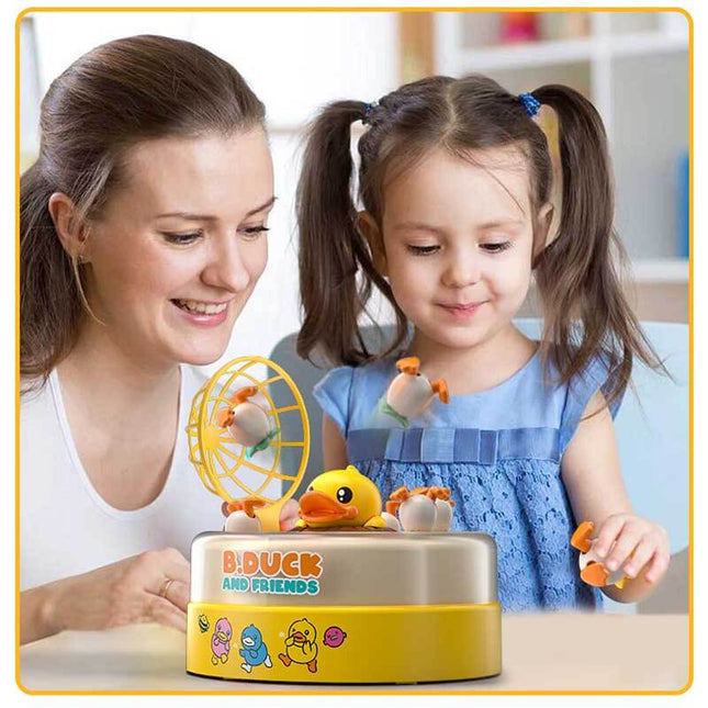 Eendenvanger Spel | Familie Bordspel | Inclusief Draaiplateau en Eend | Perfect voor Feestjes