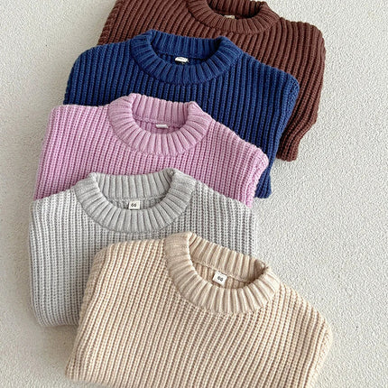 Unisex Baby Sweater | Zacht Katoen | Tijdloos Design | Striktextuur Voor Comfort | Makkelijk Verzorgbaar