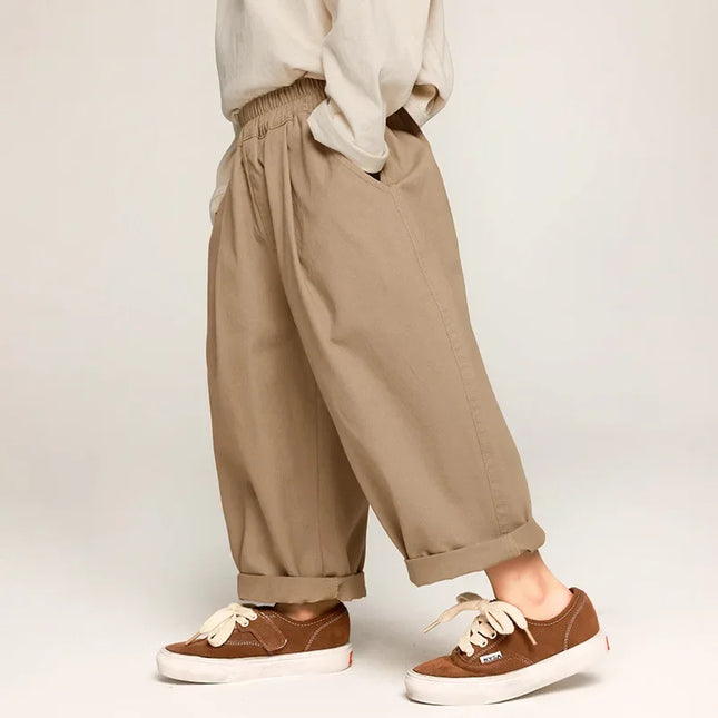Kindermode Broek | Lange Wijde Kinderbroek | Zachte Katoenen Speelbroek | Comfort en Stijl | Makkelijk Combineren