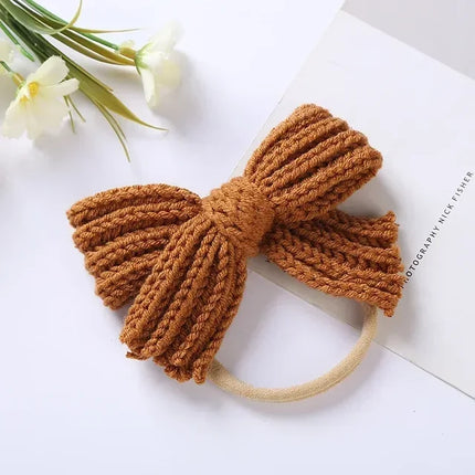Kinder Hoofdband | Strik | Met Strik | Uld & Nylon | Comfortabel & Stijlvol | Meerdere Kleuren | Dagelijks Gebruik | Feestelijk | Flexibele Pasvorm | OneSize | Gemakkelijk Mee Te Nemen