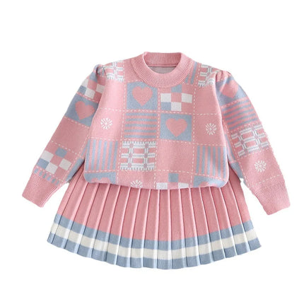 Baby Sweater Set | Zacht Comfortabel Strik | Ideaal voor Herfst en Winter | Geschikt voor Spelen en Familie-uitjes | Eenvoudig aan te trekken | Verkrijgbaar in Verschillende Maten