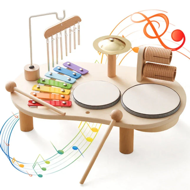 Muziek Speelgoed Set Kinderen | Houten Instrumenten | Motoriek en Creativiteit | Educatief Speelgoed