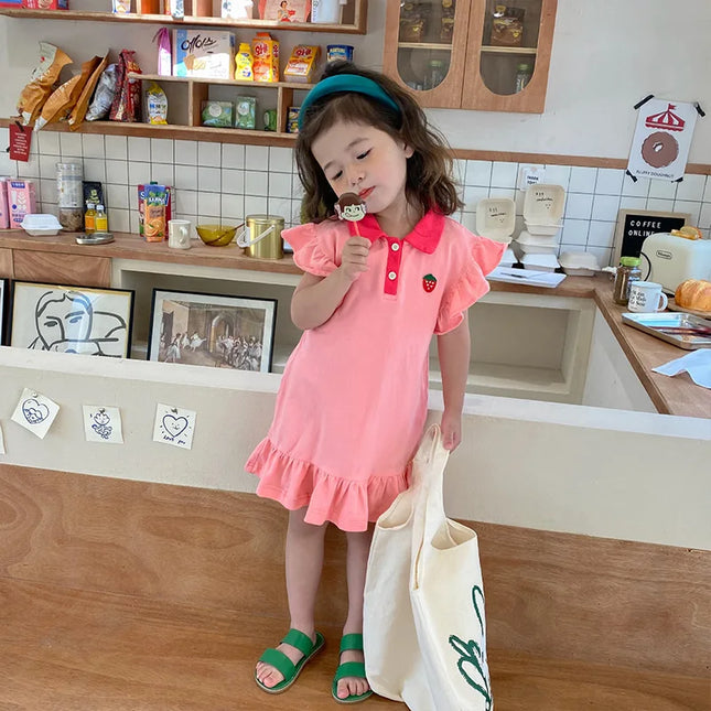 Bontjurk Kind | Comfortabele Zomerjurk | Luchtige Kleding | Ademend Katoen & Polyester | Meerdere Formaten Beschikbaar | Gemakkelijk Wasbaar | Speels Ontwerp | Ideaal voor Dagelijks Gebruik van 1-5 Jaar