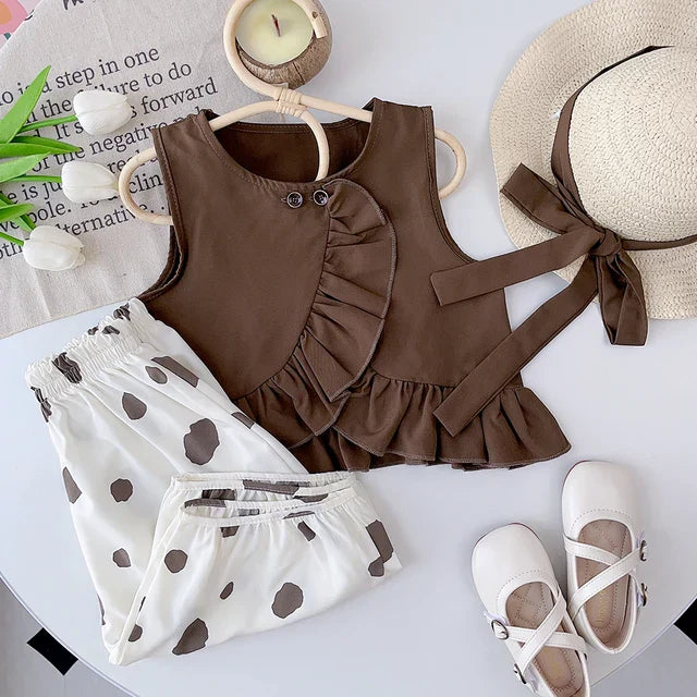 Stijlvol Babykleding Set | Licht & Ademend | Zomers Outfit Tweedelig | Modern Design | Katoen