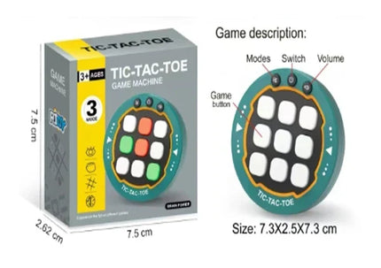 Reisformaat Bordspel | Puzzelspel Voor Reizen | Compact Tic Tac Toe Spelletjes | 7.5 x 7.5 cm