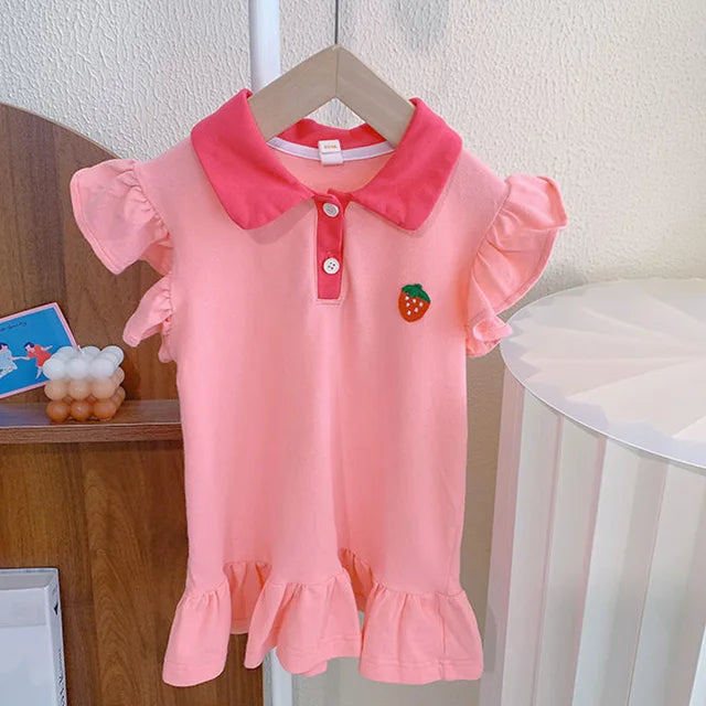 Bontjurk Kind | Comfortabele Zomerjurk | Luchtige Kleding | Ademend Katoen & Polyester | Meerdere Formaten Beschikbaar | Gemakkelijk Wasbaar | Speels Ontwerp | Ideaal voor Dagelijks Gebruik van 1-5 Jaar