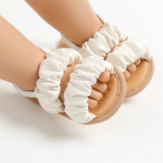 Babysandalen Meisjes | Zacht PU Materiaal | Flexibel & Comfortabel | Anti-Slip Zool | Pasvorm vanaf Geboorte tot 18 Maanden