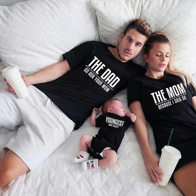 Mini Fashion Familie T-shirts | Bijpassende Gezinsoutfits | Comfortabele Katoenen Shirts | Verschillende Maten | Voor Dagelijks Gebruik en Speciale Gelegenheden | Ideaal voor Uitstapjes en Fotosessies