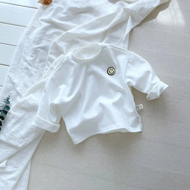 Unisex Kindershirt | Lang | O-hals | Stretch | Gestreept | Ademend Katoen | Geschikt voor Alle Seizoenen | Comfortabele Kinderkleding | Geschikt voor Jongens en Meisjes | Gemakkelijk te Combineren