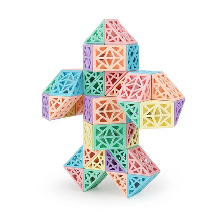 Snake Cube Set | Flexibel Bouwspeelgoed | Creëer Figuren & Patronen | Geheel Plastic | Meerdere Varianten