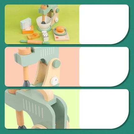 Woodn Speelgoedkeuken | Mini Masterchef Set | Duurzaam Houten Keukenspeelgoed | Creatief Rollenspel