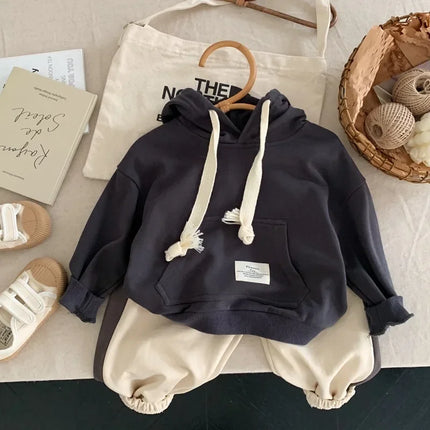 Kinder Hoodie | Unisex | Blauw | 100% Katoen | Casual | Zacht en Duurzaam | Hipperstijl | Comfortabele Pasvorm | Praktische Hitte Bescherming | Eenvoudig Onderhoud | Geschikt voor Dagelijks Gebruik