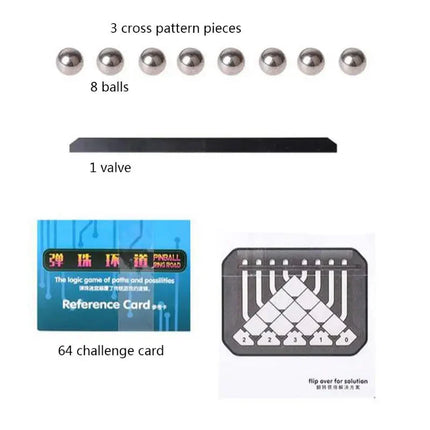 Marmer Logisch Denkspel | Strategie en Marmorkogels | Uitdaging voor Nieuwsgierige Geesten | Compact | Puzzel voor Kinderen en Volwassenen | Versterk Concentratie en Creativiteit | Familieactiviteiten