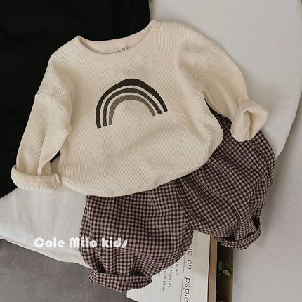 Unisex Baby & Peuter Langarmshirt | Zacht Katoen Polyester | Comfort & Beweging | Geschikt Alle Seizoenen