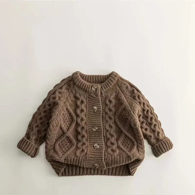 Strikkend Trui Kinder | Zacht Polyester Materiaal | Eenvoudig Met Knoopsluiting | Geschikt Voor Dagelijks Gebruik | Onmisbaar Voor Winteroutfits | Unisex Trui | Verkrijgbaar In Tijdloze Kleuren