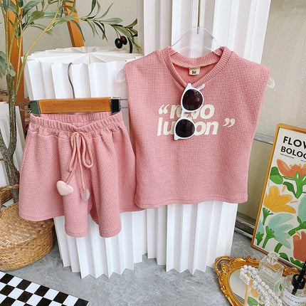 Zomerset Baby | Modieuze Stijl & Comfort | Ademend Katoen | Mouwloze Top & Luchtige Broek | Bewegingsvrijheid