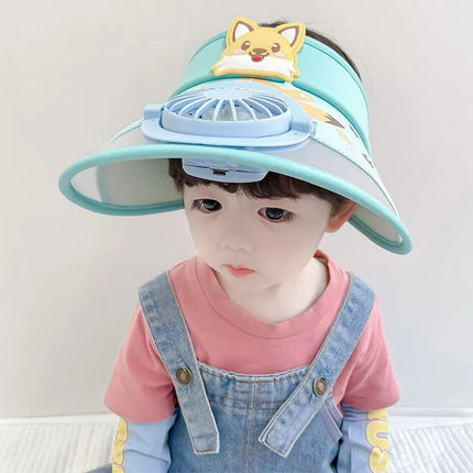 Mini Fashion Ventilator Pet | Zomer Cap met USB-Oplaadbare Ventilator | UV-Beschermend | Casual Design