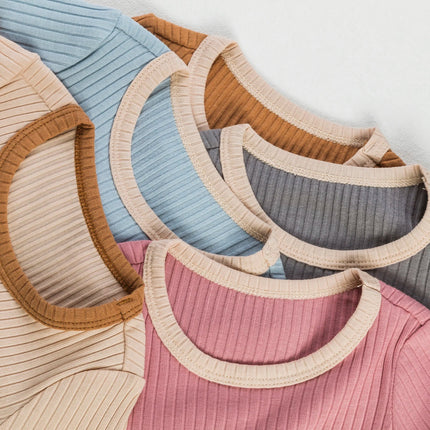 Baby Romper | Zacht Ademend Katoen | Moderne Kleuren | Comfortabele Pasvorm | Eenvoudig Omkleden | Voor Binnen & Buiten | Machinewasbaar | Ideaal Voor Zomerse Dagen