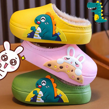 Kinderpantoffels | Waterdichte Sloffen | Dierenprint | Warm en Antislip | Beschikbaar 2-12 Jaar
