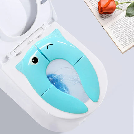 Kindertoilettrainer | Ergonomisch en Veilig | Opvouwbaar Toiletzitje | Potjestraining | Reizen | Antislip | Gemakkelijk Schoon te Maken | Gemaakt in Duurzaam PP-materiaal | Geschikt voor Standaard Toiletten