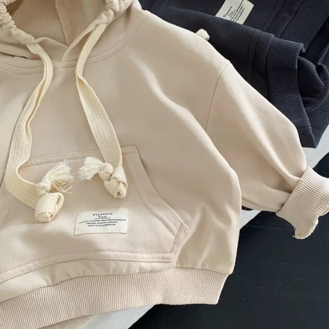 Kinder Hoodie | Unisex | Blauw | 100% Katoen | Casual | Zacht en Duurzaam | Hipperstijl | Comfortabele Pasvorm | Praktische Hitte Bescherming | Eenvoudig Onderhoud | Geschikt voor Dagelijks Gebruik