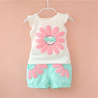 Babyset | Zomerset Katoen | Mouwloos T-shirt & Shorts | Ademend & Comfortabel | Meerdere Maten