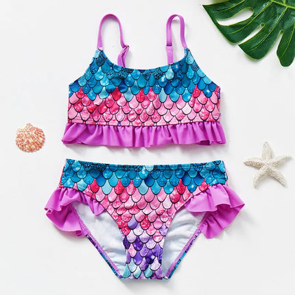 Bikini Set Kinderen | Moderne Design | Sneldrogend Polyester | Zonbescherming | Comfortabel voor Gevoelige Huid