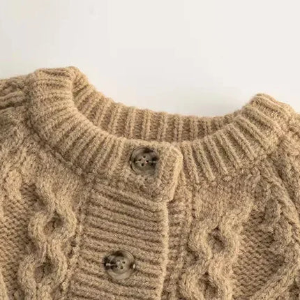 Strikkend Trui Kinder | Zacht Polyester Materiaal | Eenvoudig Met Knoopsluiting | Geschikt Voor Dagelijks Gebruik | Onmisbaar Voor Winteroutfits | Unisex Trui | Verkrijgbaar In Tijdloze Kleuren