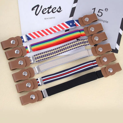 Elastische Kinder Riem | Vrije Beweging Zonder Gesp | Comfort | Geschikt voor 1-12 Jaar | Verstelbaar (40-65 cm) | Perfect voor School en Spel