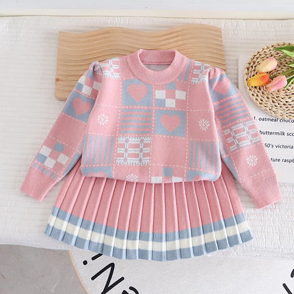 Baby Sweater Set | Zacht Comfortabel Strik | Ideaal voor Herfst en Winter | Geschikt voor Spelen en Familie-uitjes | Eenvoudig aan te trekken | Verkrijgbaar in Verschillende Maten