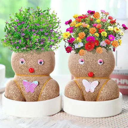 Decoratieve Plantfiguur | Minimal Onderhoud | Verbetert Luchtkwaliteit | Groeit met Water | Unieke Stijl