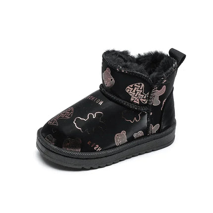 Kinderlaarzen | Waterdicht | Winterbestendig | Modeprint | Warme Voering | Anti-Slip Zool | Meerdere Maten | Flexibel Comfort | Geschikt Voor School en Spelen | Trendy Sneeuwlaarzen