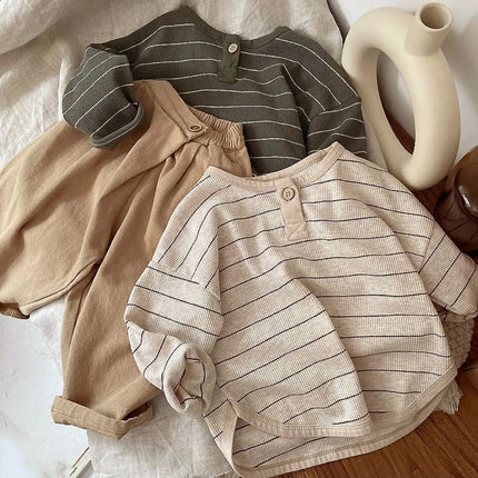 Baby Lang Shirt | Katoen Comfort | Unisex | Zachte & Ademend | Kindermode 9m-7j | Vrije Beweging