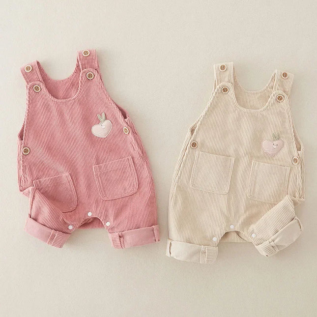 Riboveralls kind | Zachte babykleding | Comfortabel & ademend katoen | Praktisch voor dagelijks gebruik