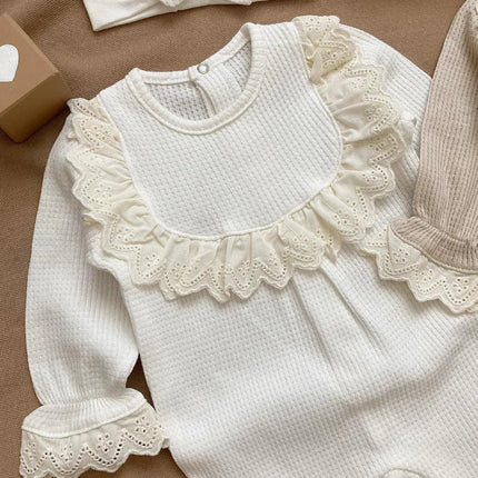 Baby Jumpsuit | Zachte Pyjama met Knoopsluiting | Katoen | Geruit Design | Comfortabel & Ademend | 0-12 maanden