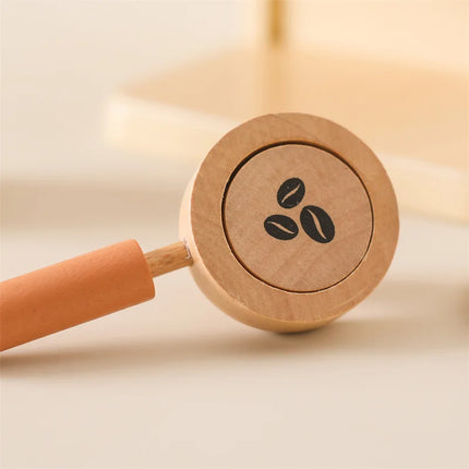 Houten Speelgoed Espressomachine Set | Kinderspeelgoed Café | Duurzaam Hout | Compact Ontwerp | Realistische Details | Educatief Fantasiespel